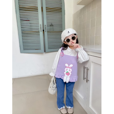 set girls envy bunny flowers pin CHN 38 (152401 C) - setelan anak perempuan